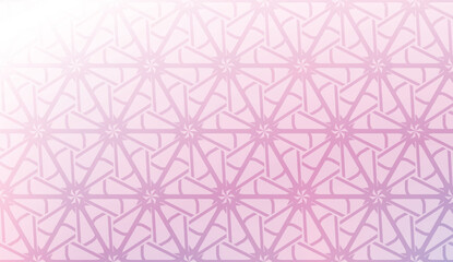 Decorative pattern with geometric ornament. Vector illustration. For fashion print, scrapbooking page, flyer design. Gradient color