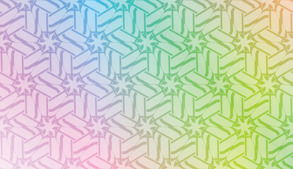 Pattern with geometric shape background. Vector illustration. Template for wallpaper, interior design, decoration, scrapbooking page. Gradient color