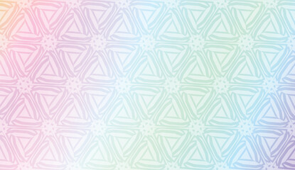 Vector geometric pattern. Triangles curved line. For wallpaper, presentation background, interior design, fashion print. Gradient color