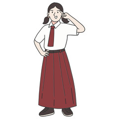 Elementary female student