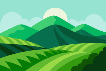 Obraz premium landscape with mountains