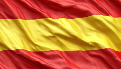 Obraz premium Spanish Flag Ripples Close Up