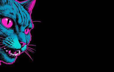 Futuristic Cat Art