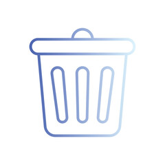 Trash Can icon vector stock illustration
