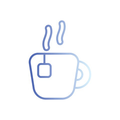 Tea Break icon vector stock illustration