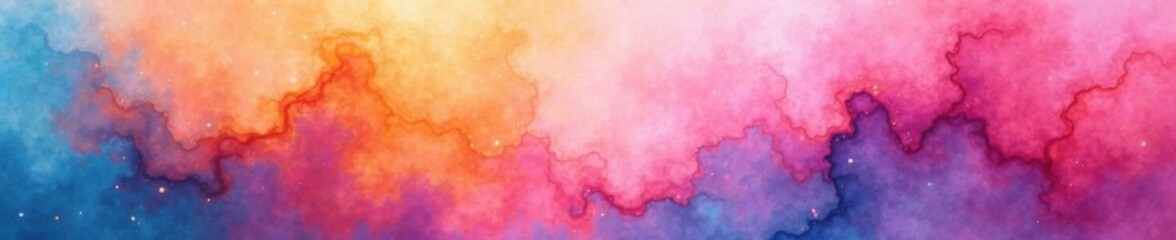 Obraz premium gradient colored watercolor paper with geometric shapes , gradient, background, texture
