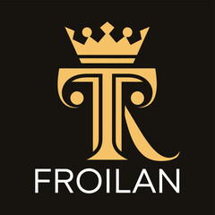 A logo featuring a stylized 