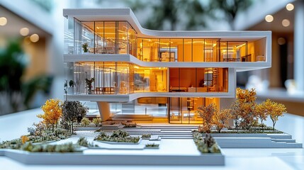 Sleek and Stunning Modern Architectural Masterpiece with Seamless Indoor Outdoor Living  A visually captivating and technologically advanced residential design showcasing innovative use of glass