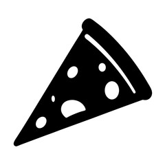 A Delicious Slice of Pizza Icon Illustration Graphic Design