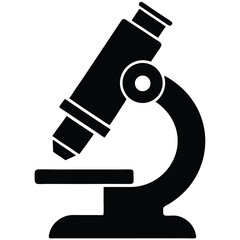 Detailed Microscope Outline on Transparent Background for Scientific Use