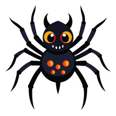 Halloween  spiders isolated  on white background