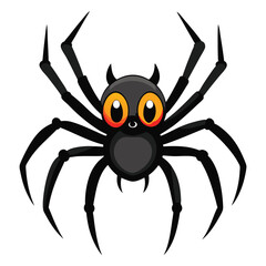 Halloween  spiders isolated  on white background