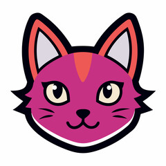 Cat Sticker Logo Cute and Creative Feline Designs for Branding and Decor