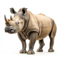 Obraz premium Majestic White Rhinoceros: A Symbol of African Wildlife