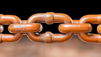 Fototapeta premium Rusty Chain Close-up