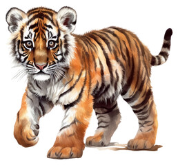 Naklejka premium PNG Tiger wildlife animal mammal.