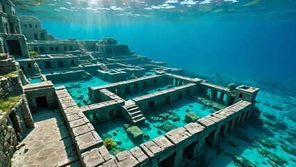 swimming pool in the morning