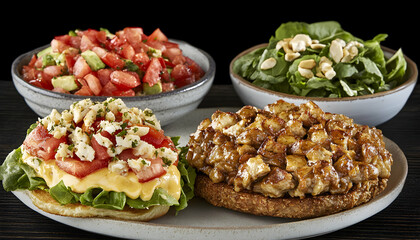 Fototapeta premium Delicious Seafood Salad Platter