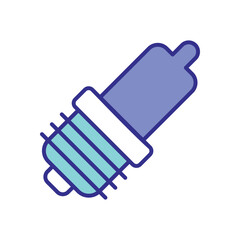 Spark Plug icon vector stock illustration