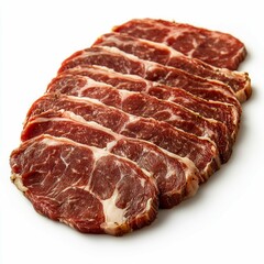 Obraz premium Savor the Exquisite Flavor: Succulent Slices of Premium Meat