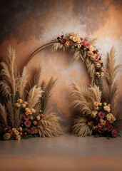 Elegant Floral Archway: Natural Opulence and Refined Romance