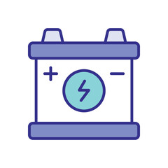Battery icon vector stock illustration