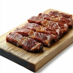 Obraz premium Savor the Exquisite: Succulent Grilled Beef Steaks, a Culinary Masterpiece