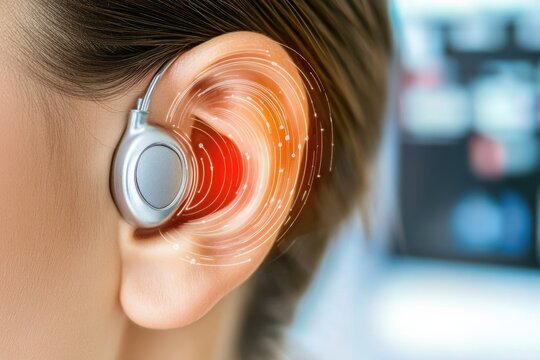Auditory issue - hearing impairment, sound trouble, ear weakness, sensory decline, listening discomfort, perception challenge, acoustic difficulty, communication concern, volume reduction.