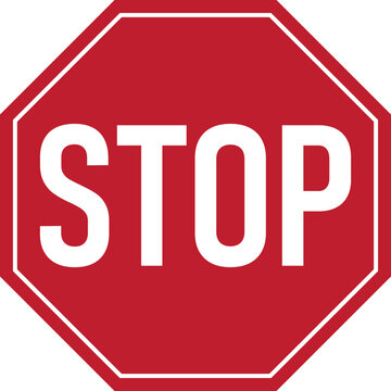 Red Octagon Stop Sign