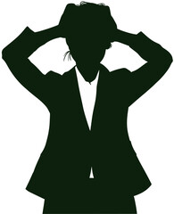 悩みを抱えた女性