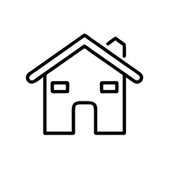 Fototapeta premium house line art vector icon