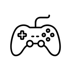 video game controller line art icon