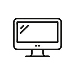 vector icon of monitor