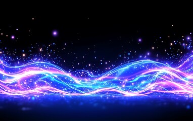 Obraz premium Abstract Neon Wave Design