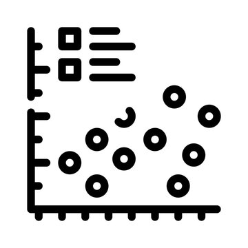 scatter plot line icon
