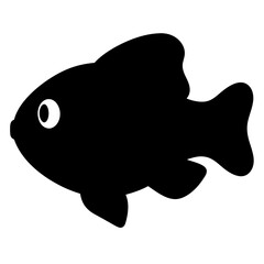 electric blue ram fish black silhouette of a moorish idol fish aquatic animal ocean life- simple black silhouette of a electric blue ram fish tropical sea life animal icon,