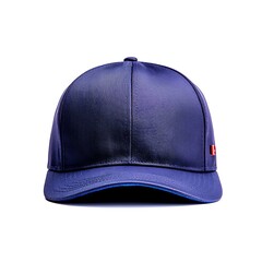 Blue Cap Against White Background