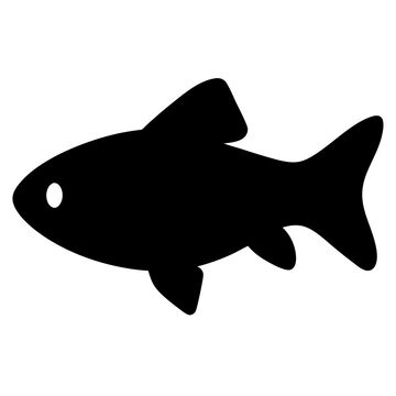 recommend clip art: zebra danio fish black silhouette of a moorish idol fish aquatic animal ocean life- simple black silhouette of a zebra danio fish tropical sea life animal icon,