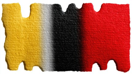 Artistic rendition of the belgian flag, a vibrant display of national pride on paper
