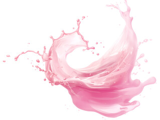 pink liquid splash