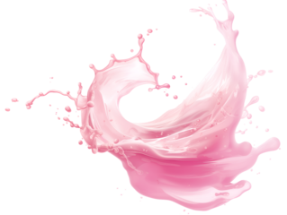 pink liquid splash