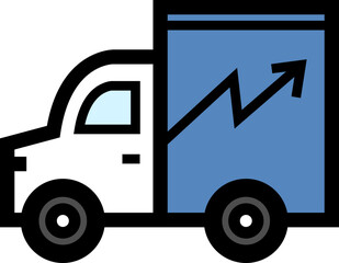 Car Icon Line Style Illustration Element