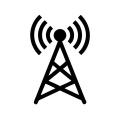 radio tower vector icon illustration