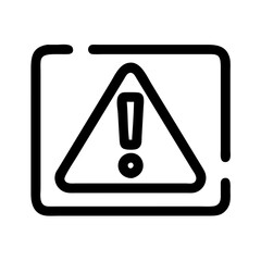 exclamation danger sign vector icon illustration
