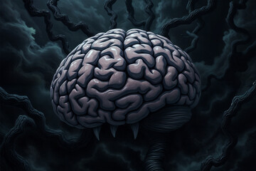 from Brain Art Collection: Realistic, Neon, Surreal, painting and Technological Styles