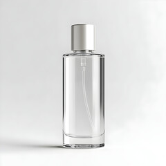 Clear Glass Perfume Bottle with Simple Design
