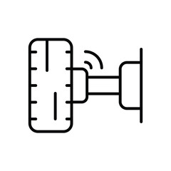 Tire Fitting icon vector stock illustration