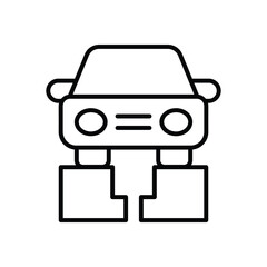 Viewing Hole icon vector stock illustration