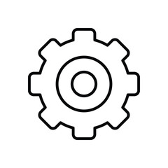 Gear icon vector stock illustration