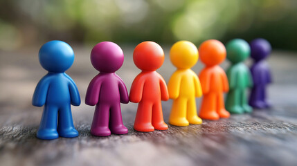 3D icon in pastel multicolors, representing teamwork or human resources, with abstract figures or shapes symbolizing interconnected collaboration, modern and dynamic